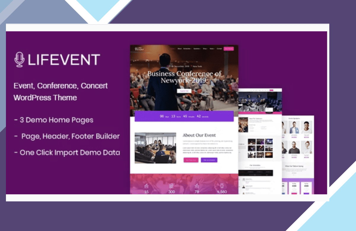 Lifevent – Conference WordPress Theme screenshot