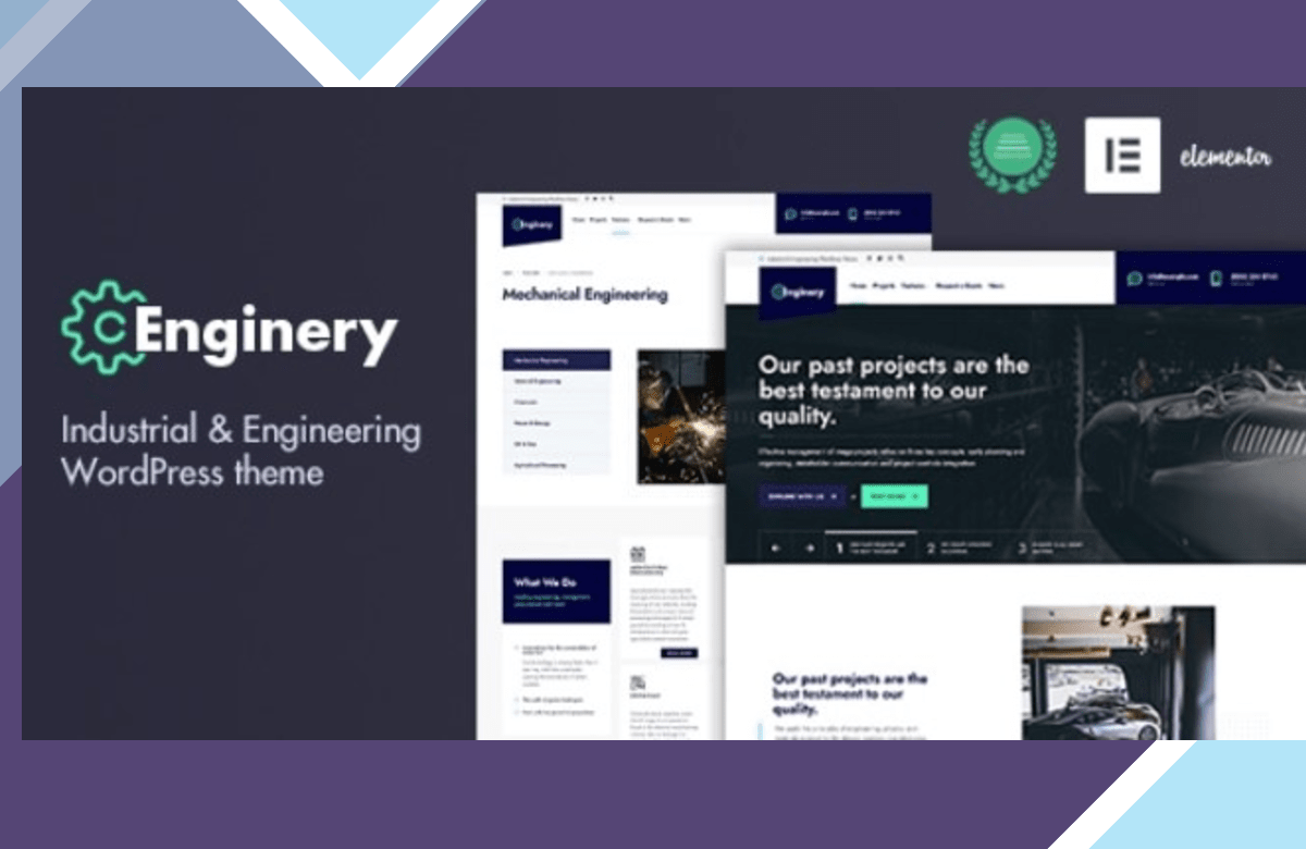 Enginery – Industrial and Engineering WordPress Theme screenshot