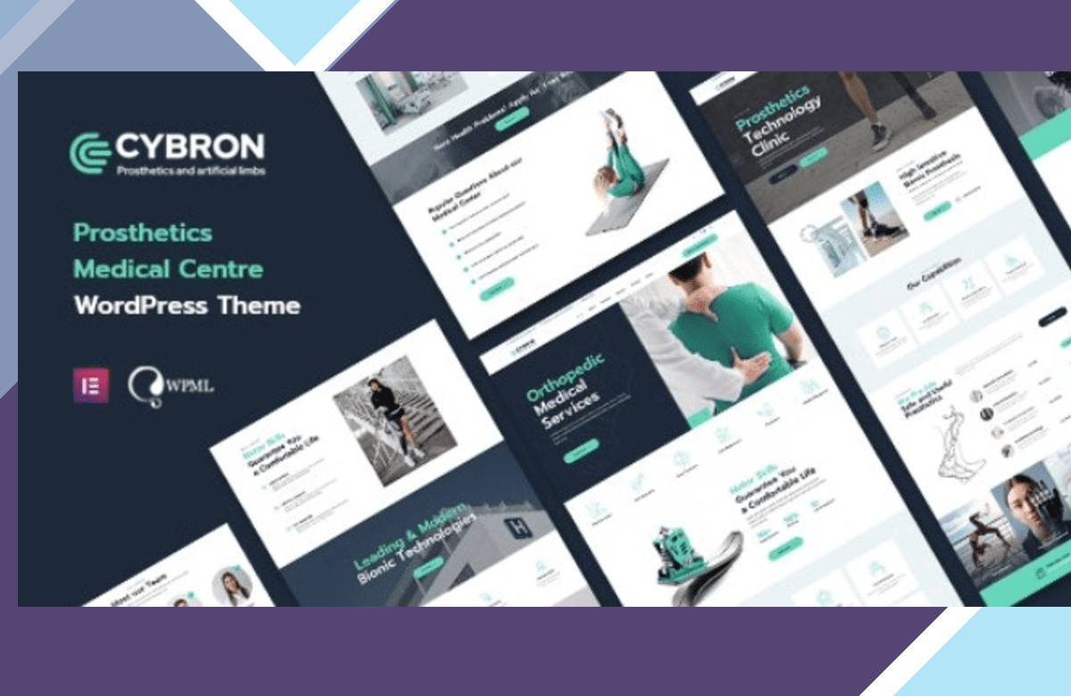 Cybron – Prosthetics Medical Center WordPress Theme screenshot