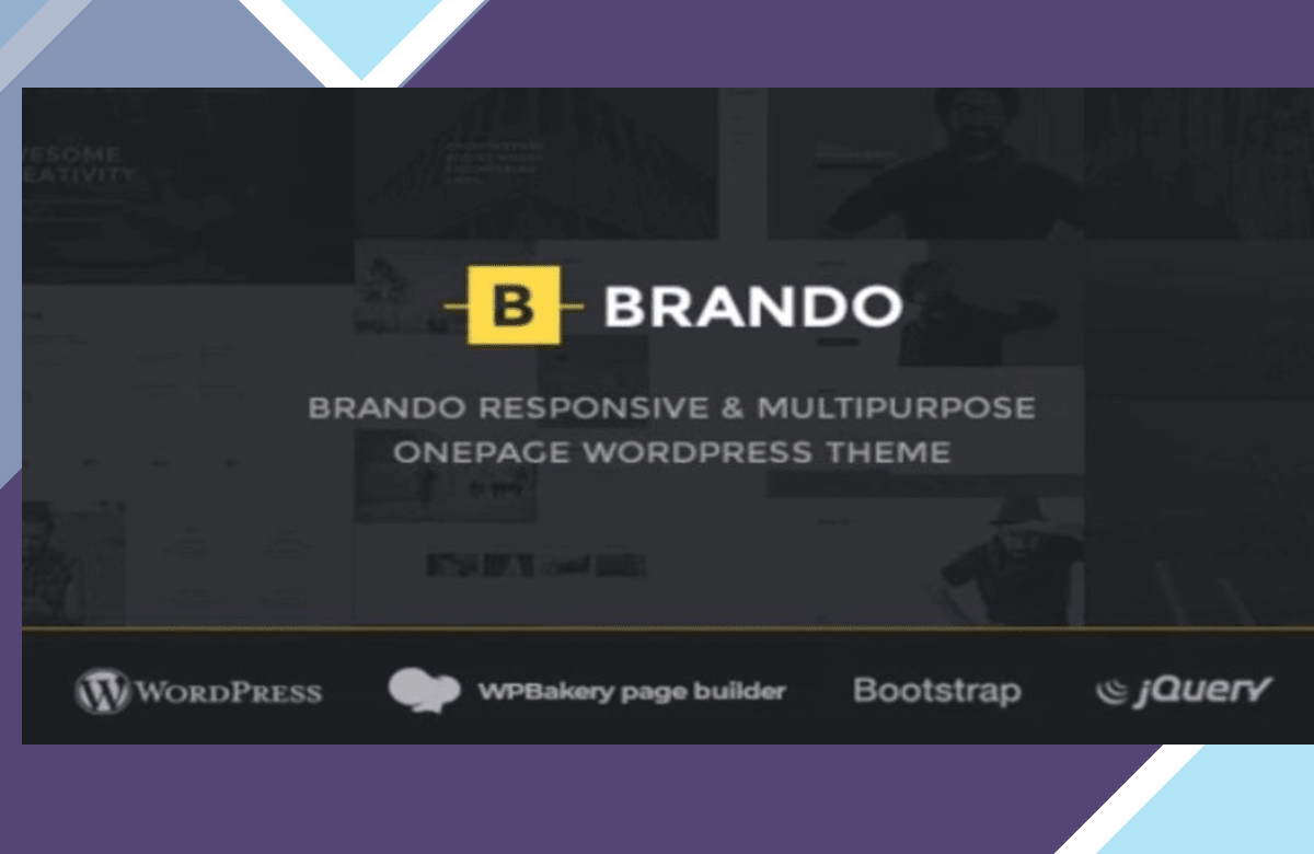 Brando – Responsive and Multipurpose OnePage WordPress Theme screenshot