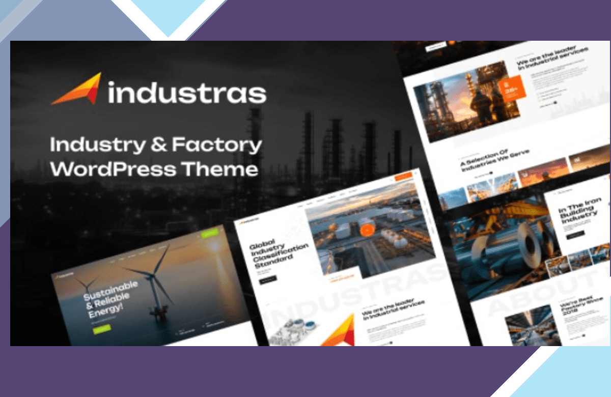 Industras – Industry and Factory WordPress Theme screenshot