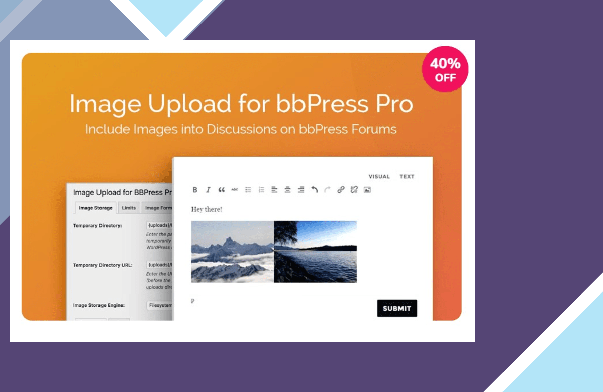 Image Upload for bbPress Pro screenshot