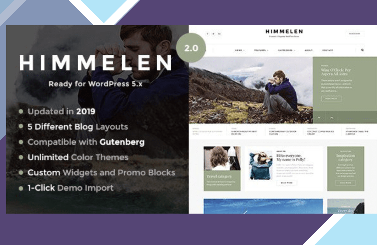 Himmelen – Personal Minimal WordPress Blog Theme screenshot