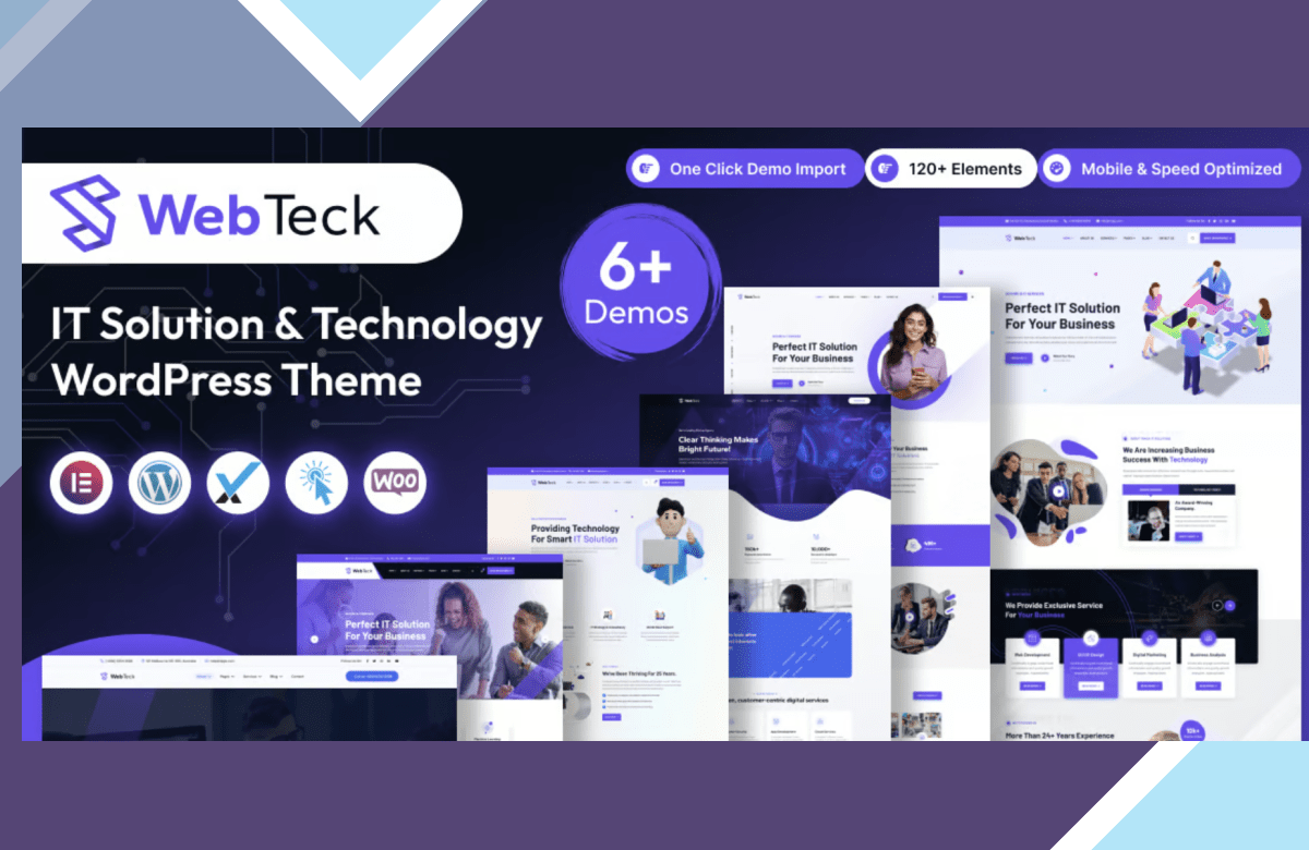 Webteck – IT Solution and Technology WordPress Theme screenshot