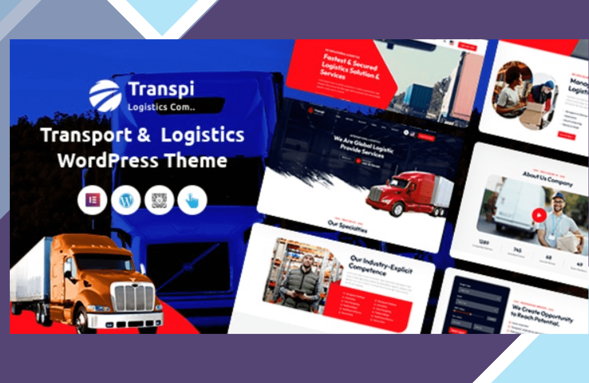 Transpi – Logistics and Transportation WordPress Theme screenshot