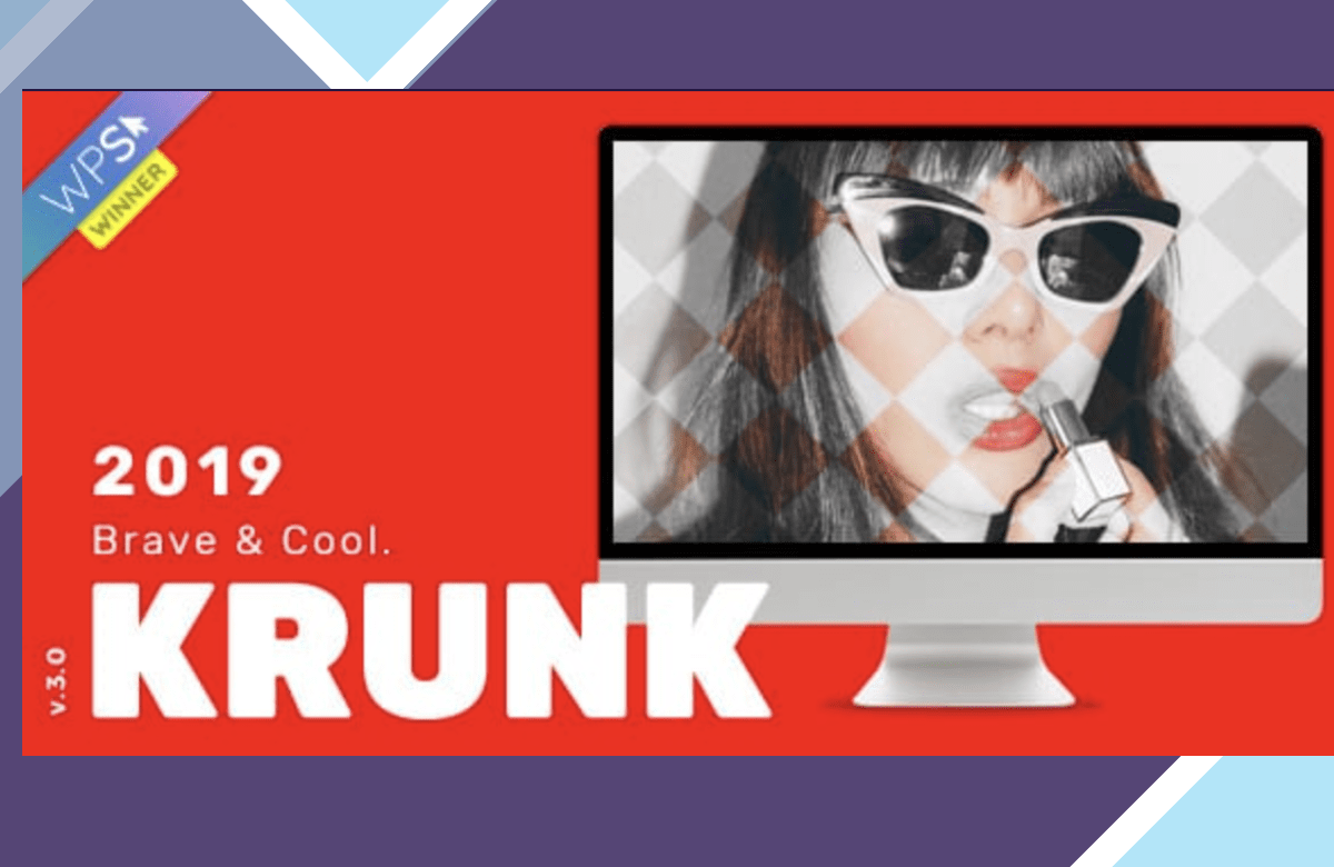Krunk – Brave and Cool WordPress Blog Theme screenshot