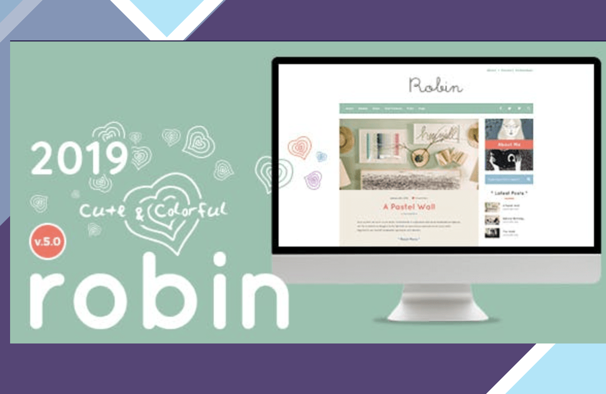 Robin – Cute and Colorful Blog Theme screenshot