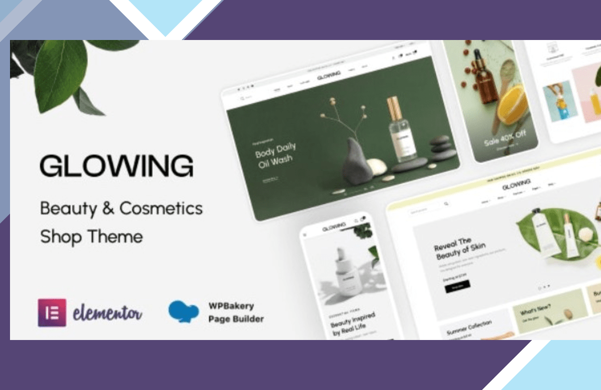 Glowing – Beauty and Cosmetics Shop Theme screenshot
