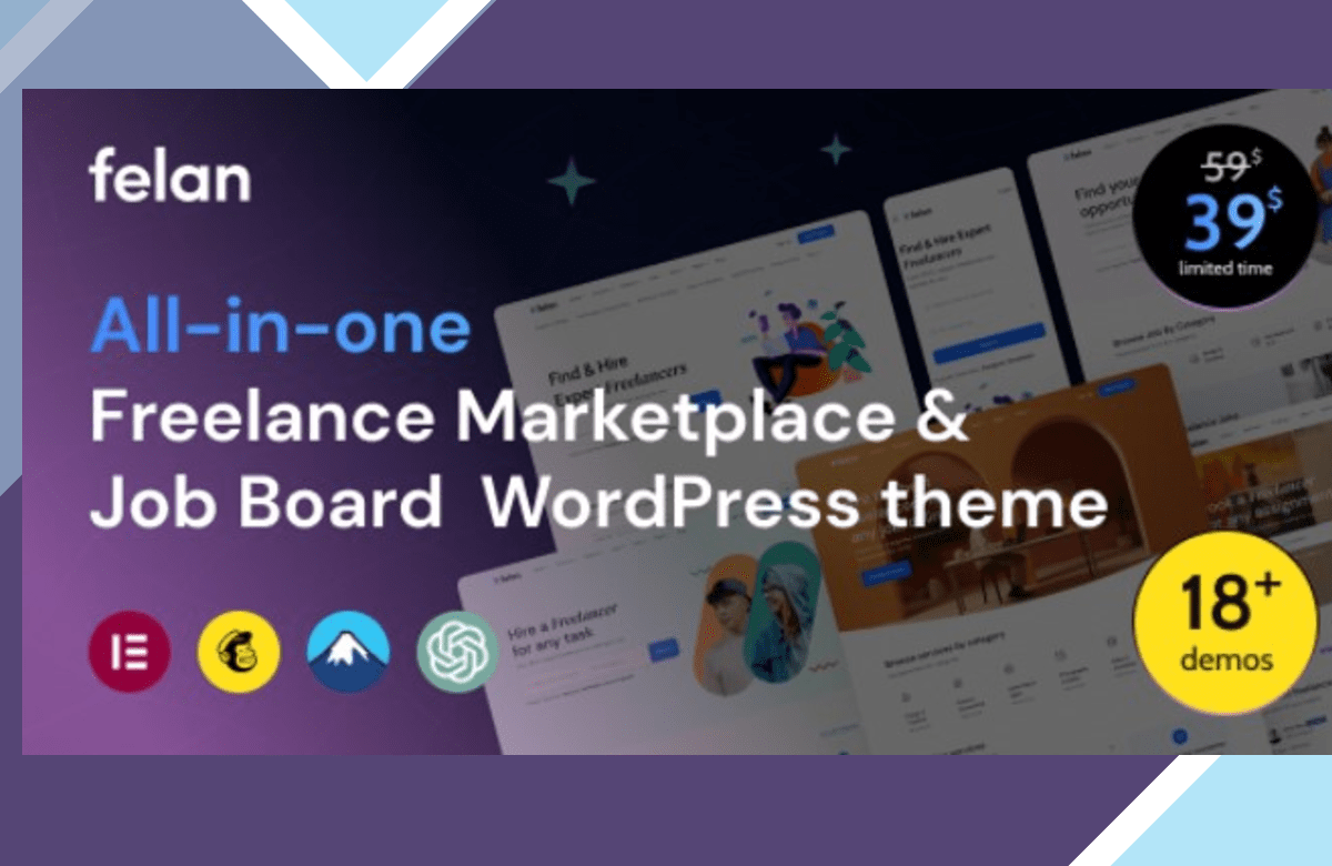 Felan – Freelance Marketplace and Job Board WordPress Theme screenshot