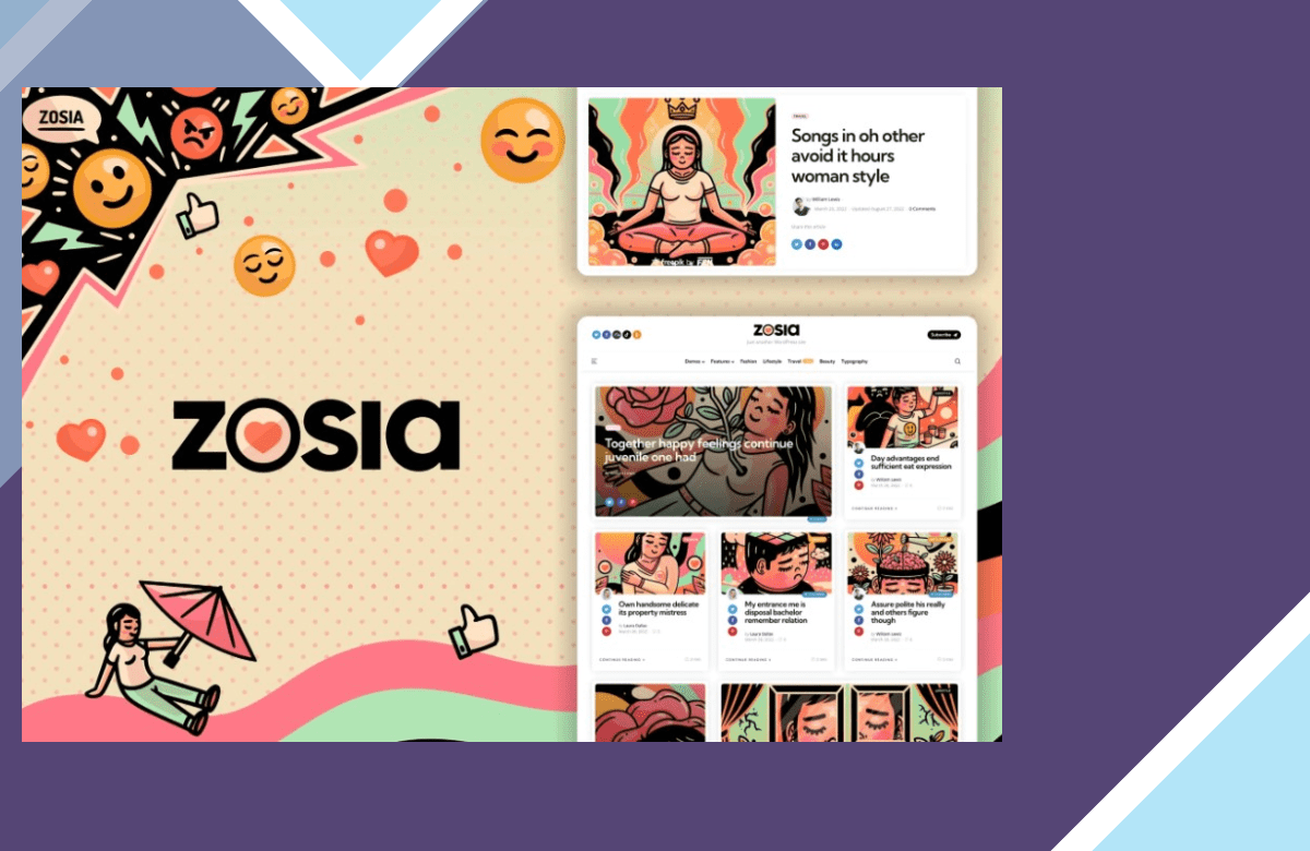 Zosia – Personal WordPress Blog Theme screenshot
