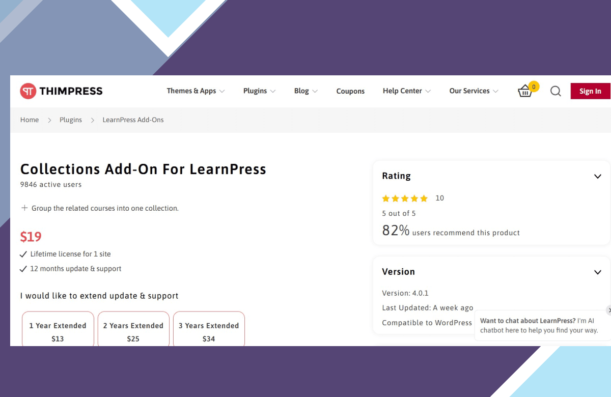 LearnPress Collections screenshot