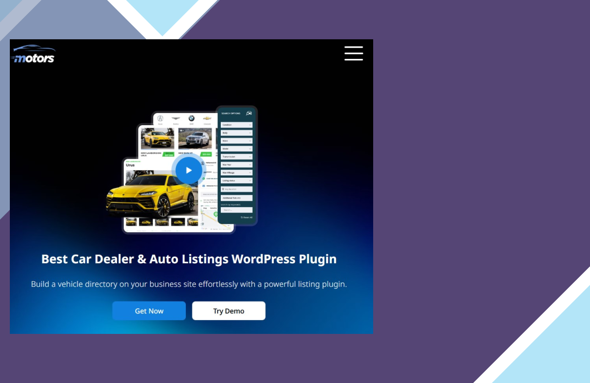 Motors Pro Plugin – Car Dealer, Classifieds and Listing Pro screenshot