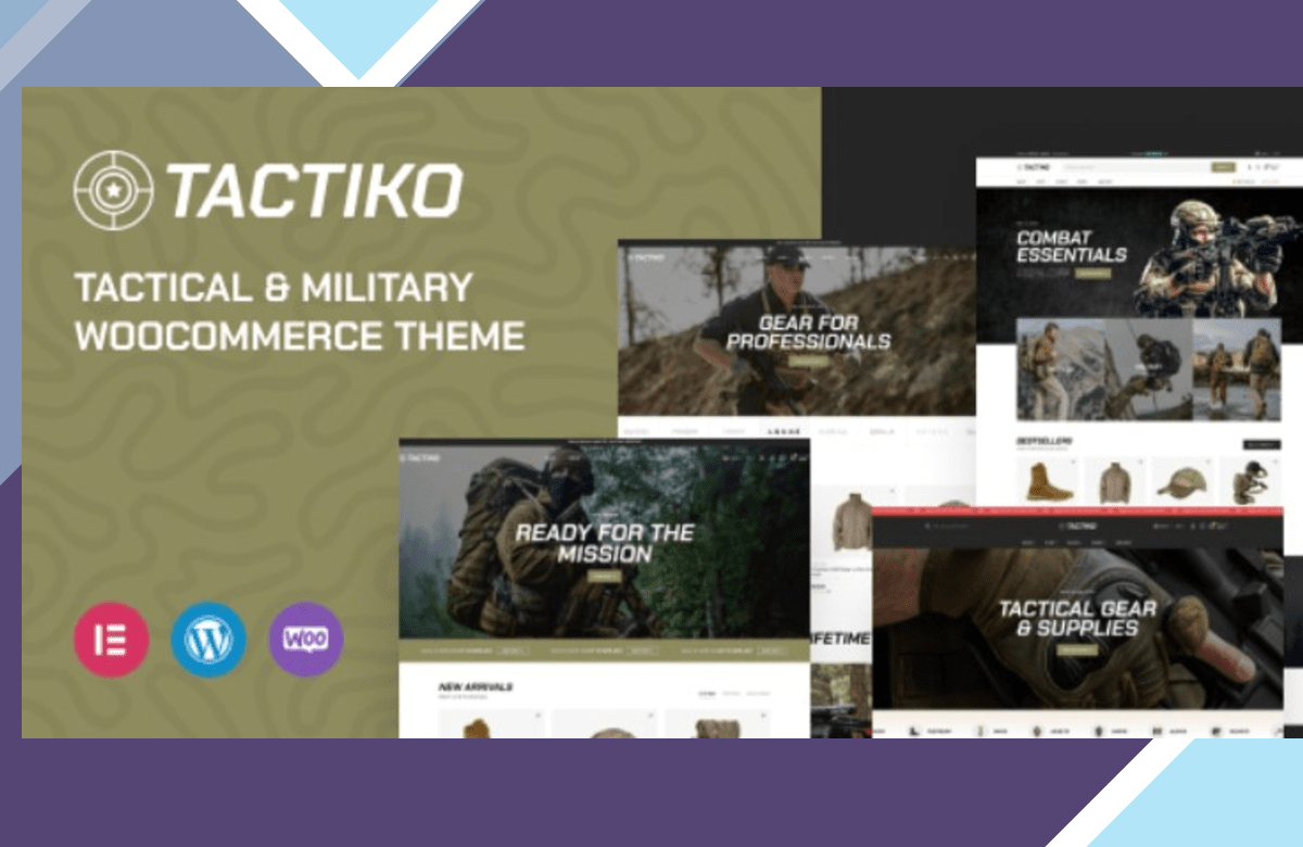 Tactiko – Tactical and Military Shop WooCommerce Theme screenshot