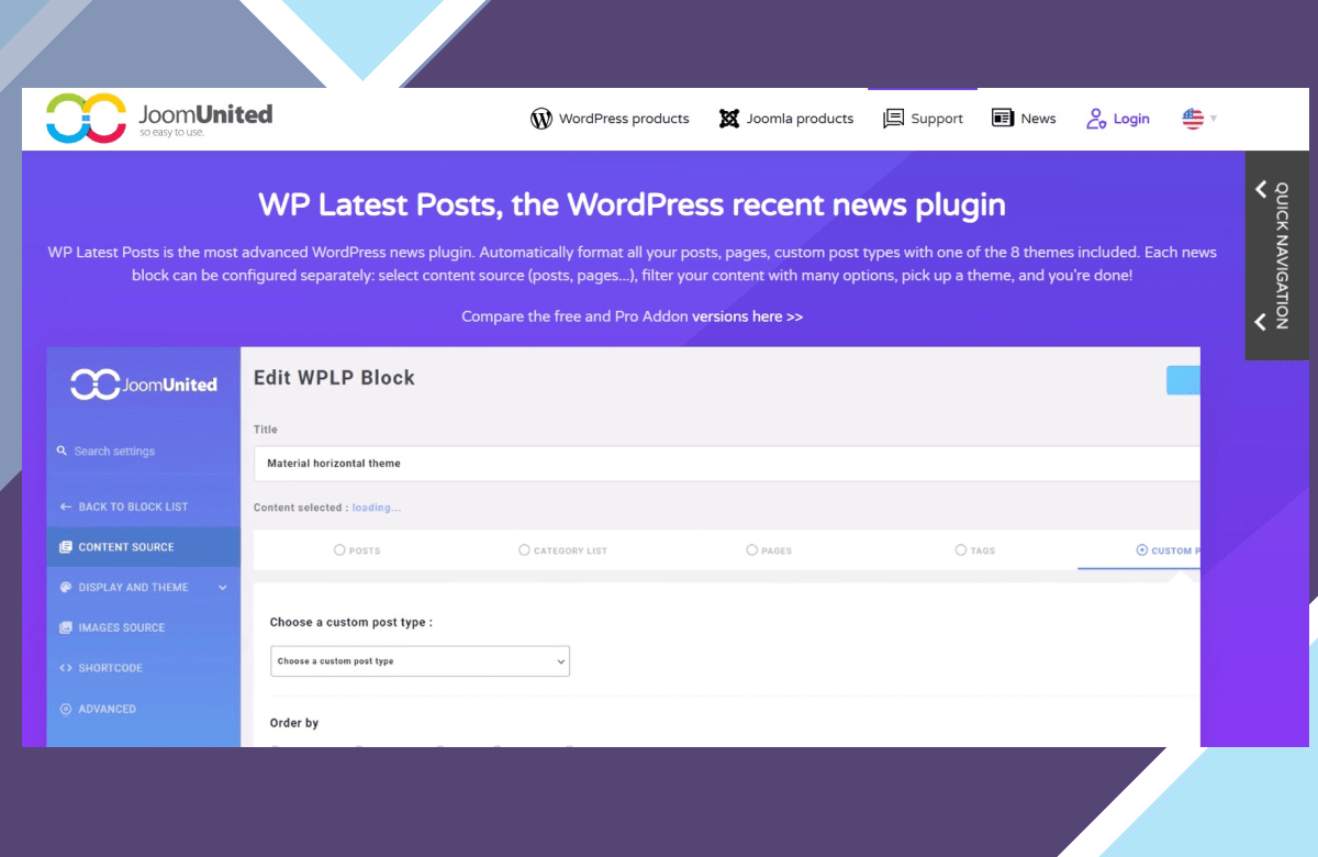 WP Latest Posts Pro Add-on screenshot