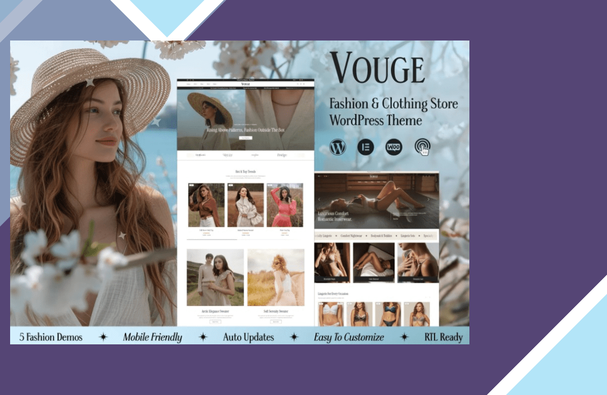Vouge – Fashion Store WooCommerce Theme screenshot