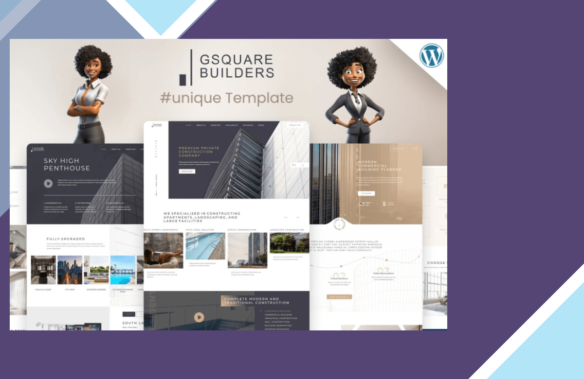 Gsquare – Real Estate WordPress Theme screenshot