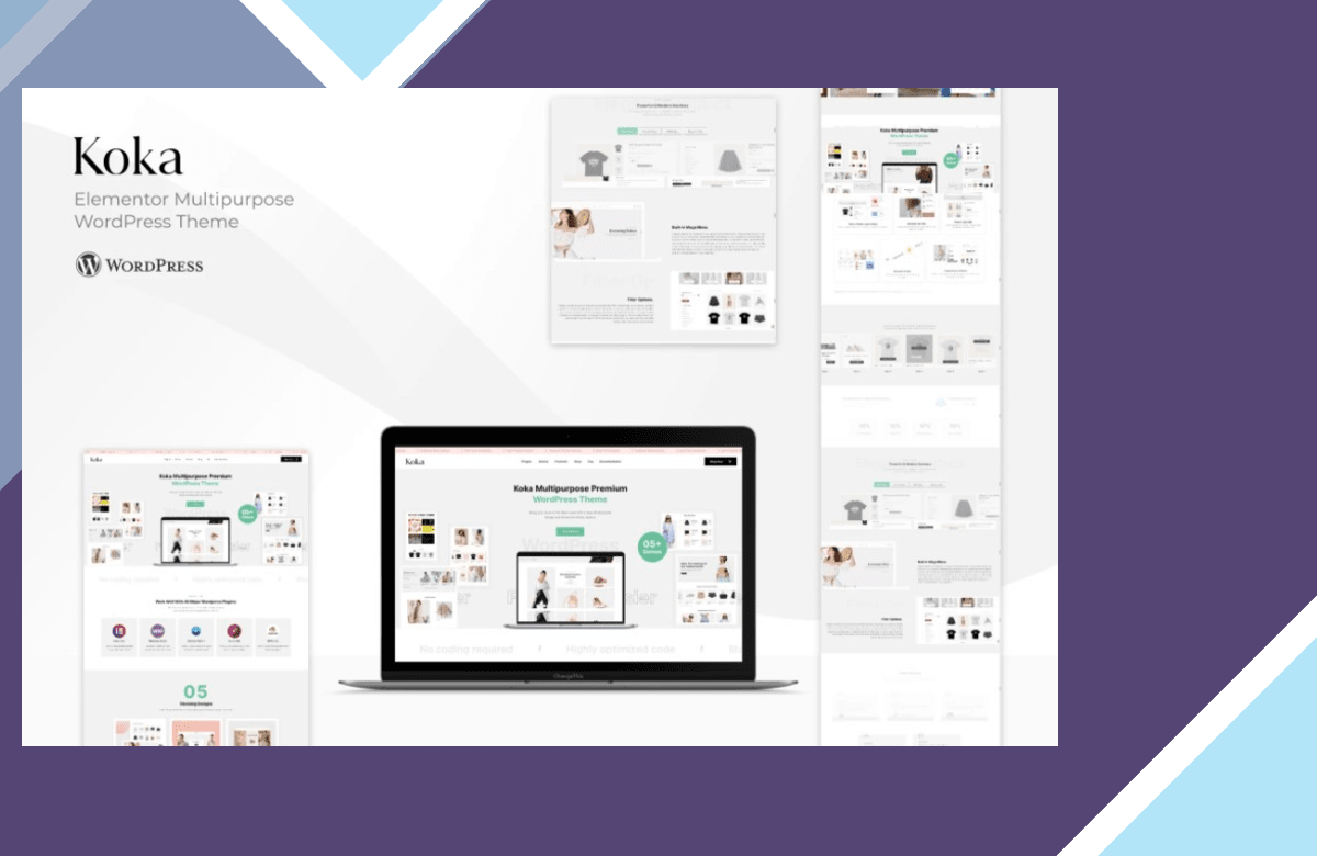 KoKa – Elementor Multipurpose WooCommerce Theme screenshot