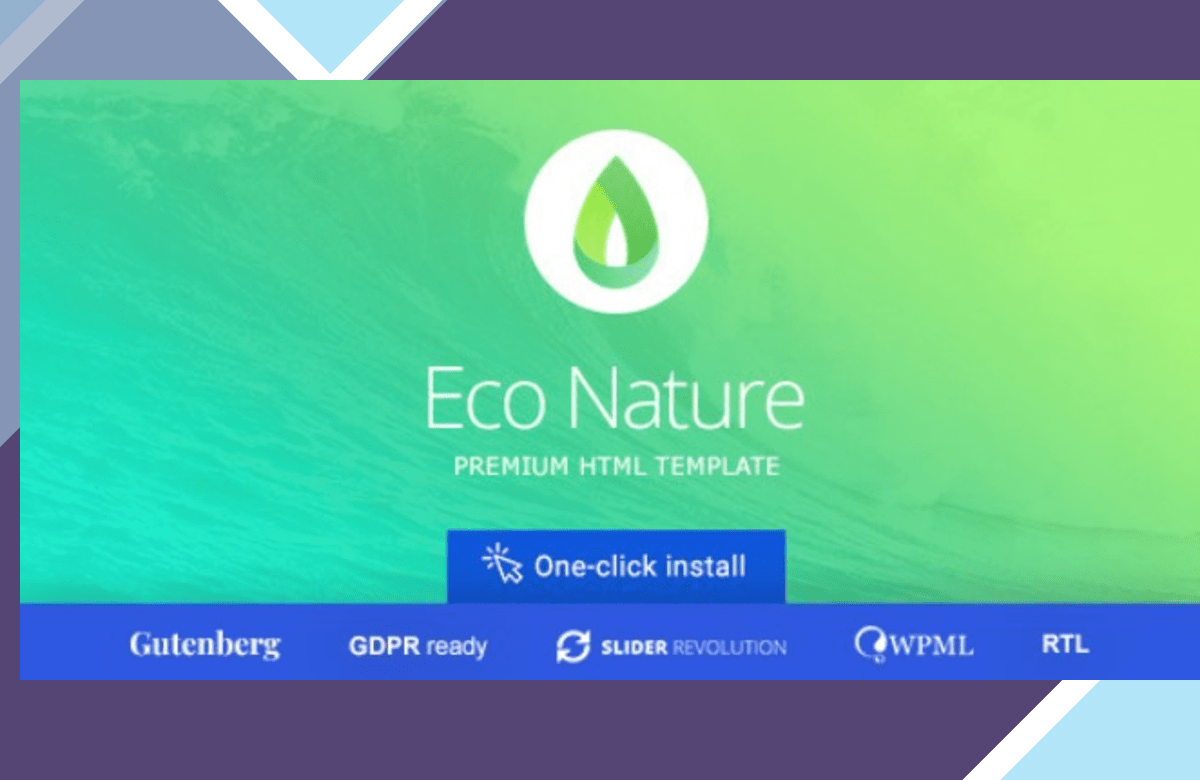 Eco Nature – Environment and Ecology WordPress Theme screenshot