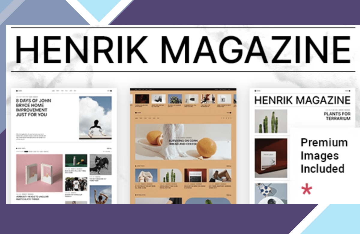 Henrik – Creative Magazine Theme screenshot