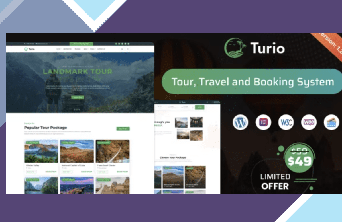 Turio – Tour and Travel WordPress Theme screenshot