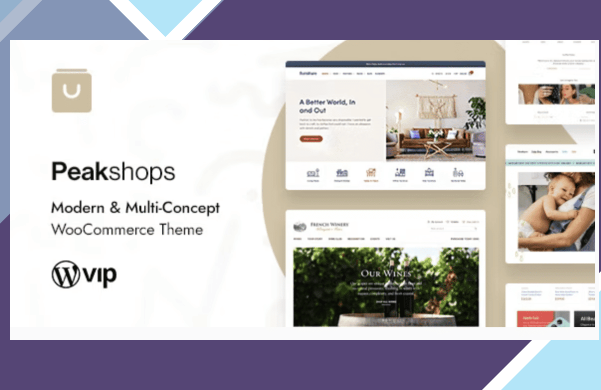 PeakShops – Modern and Multi-Concept WooCommerce Theme screenshot