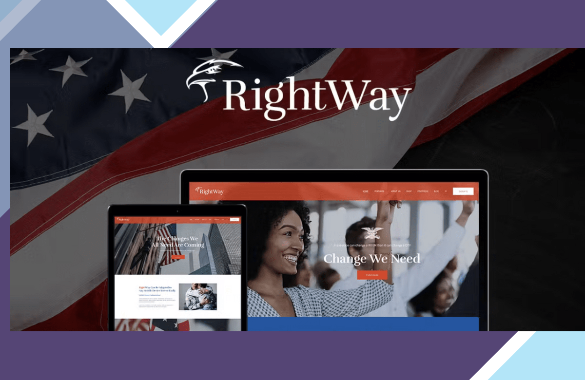 Right Way | Election Campaign and Political Candidate Theme screenshot