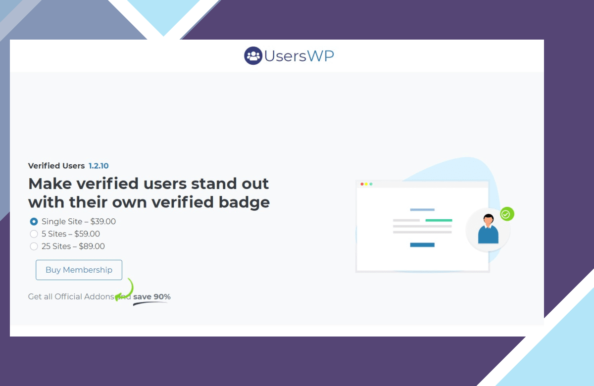 UsersWP Verified Users screenshot