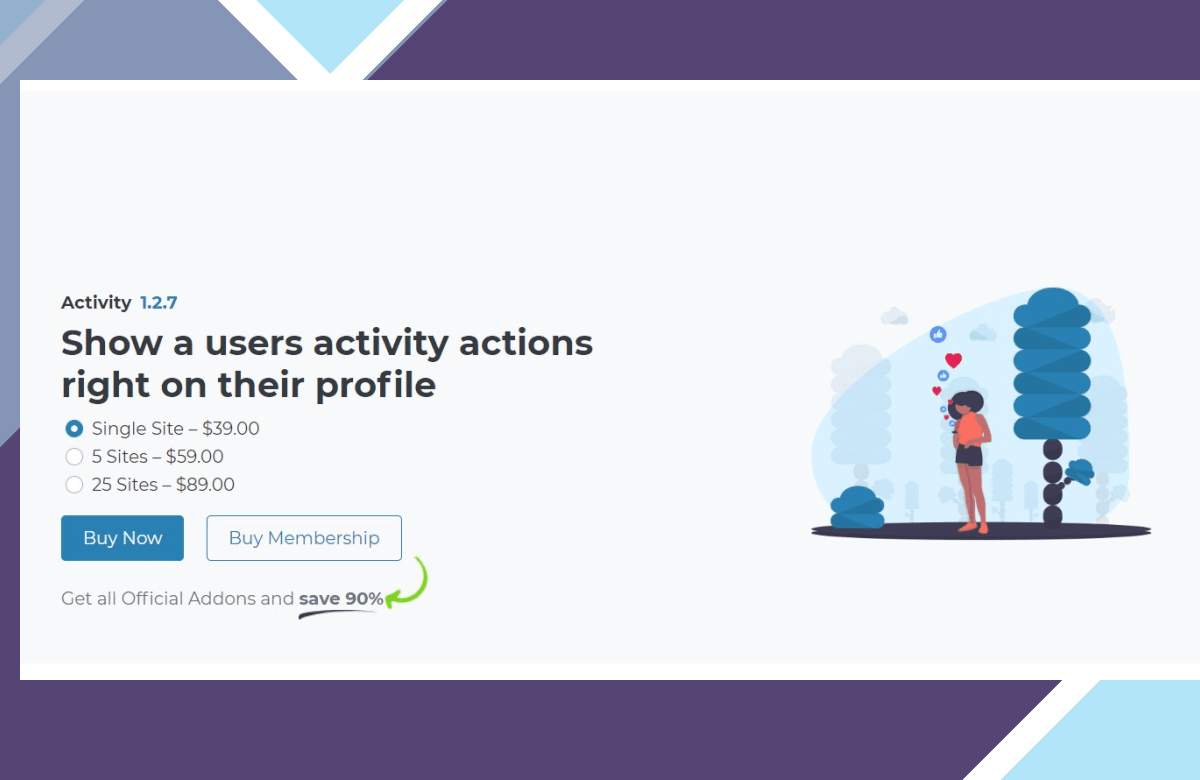 UsersWP Activity screenshot