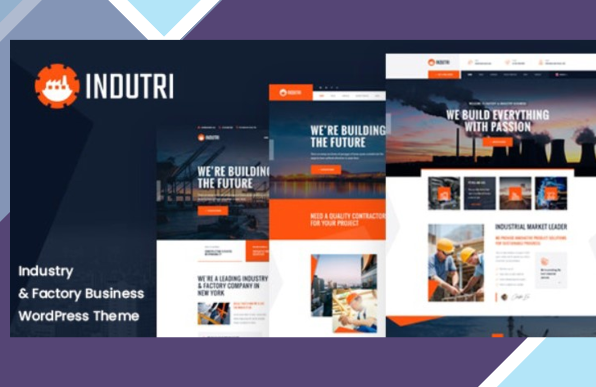 Indutri – Factory and Industrial WordPress Theme screenshot