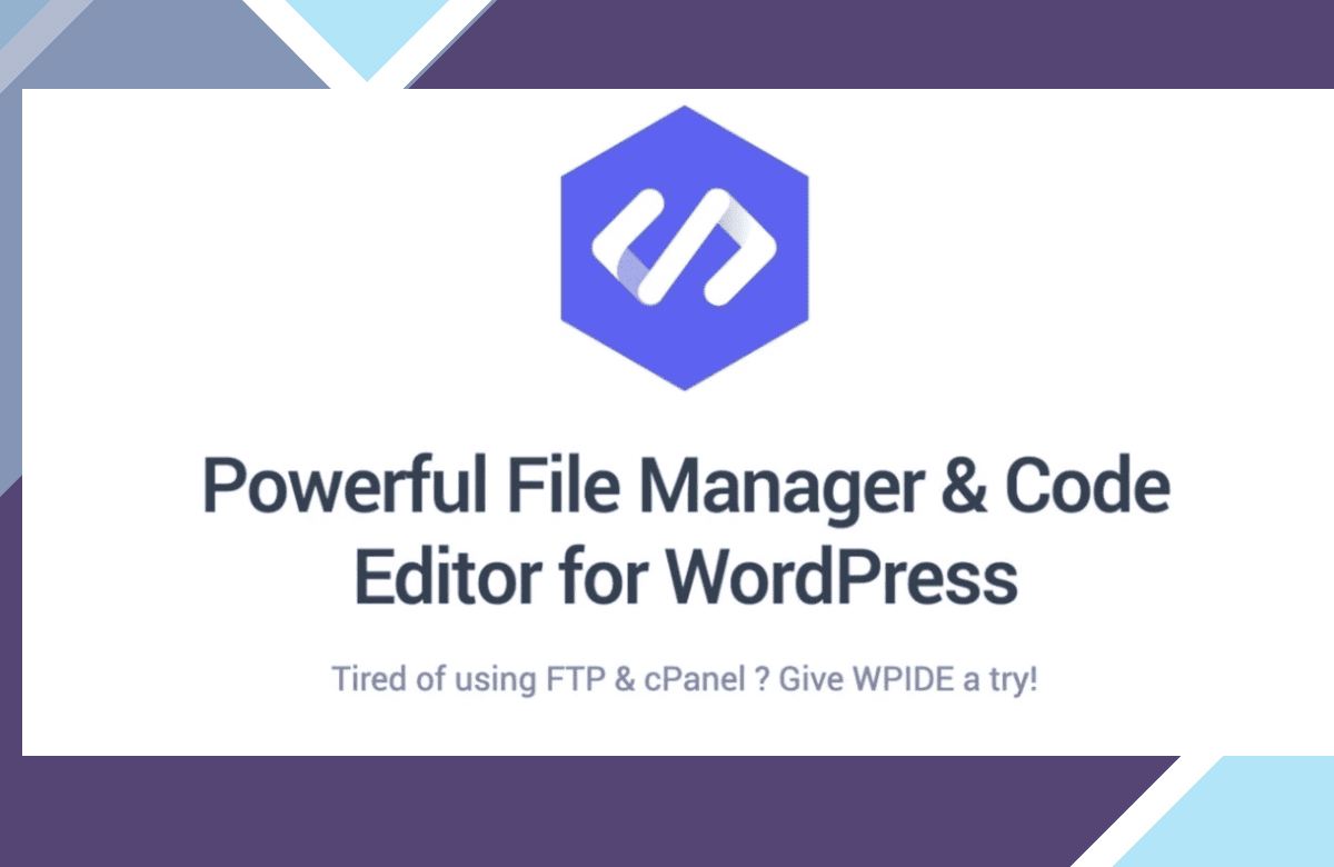 WPIDE File Manager and Code Editor Premium screenshot