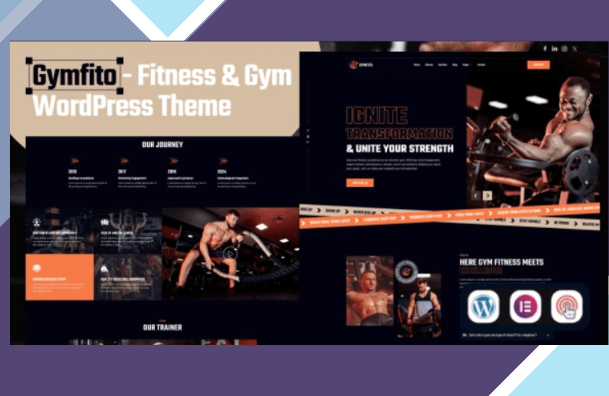 Gymfito – Fitness and Gym WordPress Theme screenshot