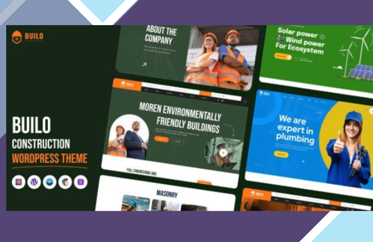 Builo – Construction WordPress Theme screenshot