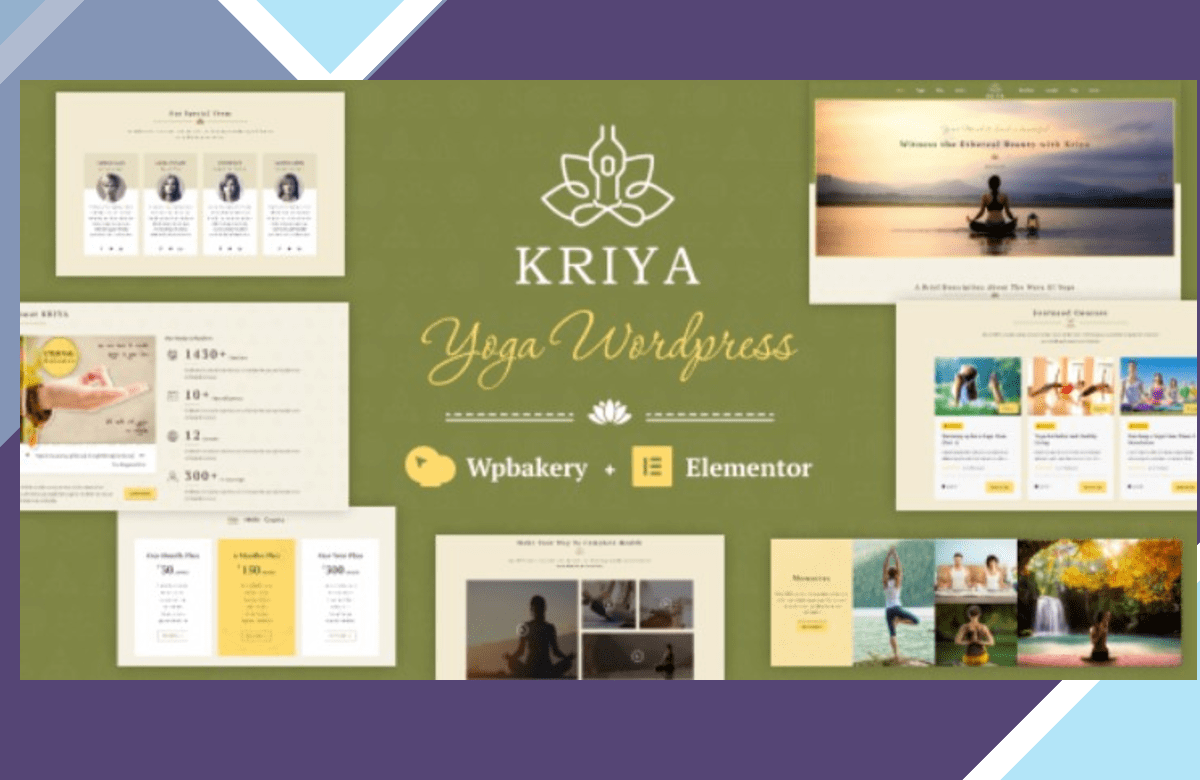 Kriya – Yoga WordPress Theme screenshot