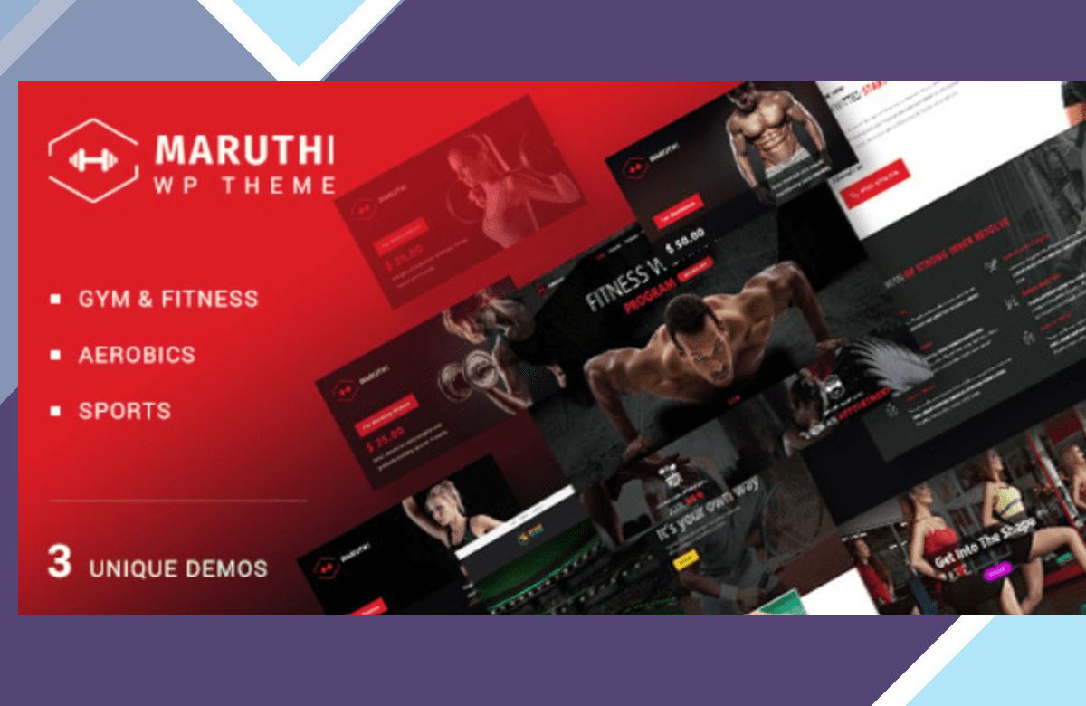 Maruthi Fitness – Fitness Center WordPress Theme screenshot