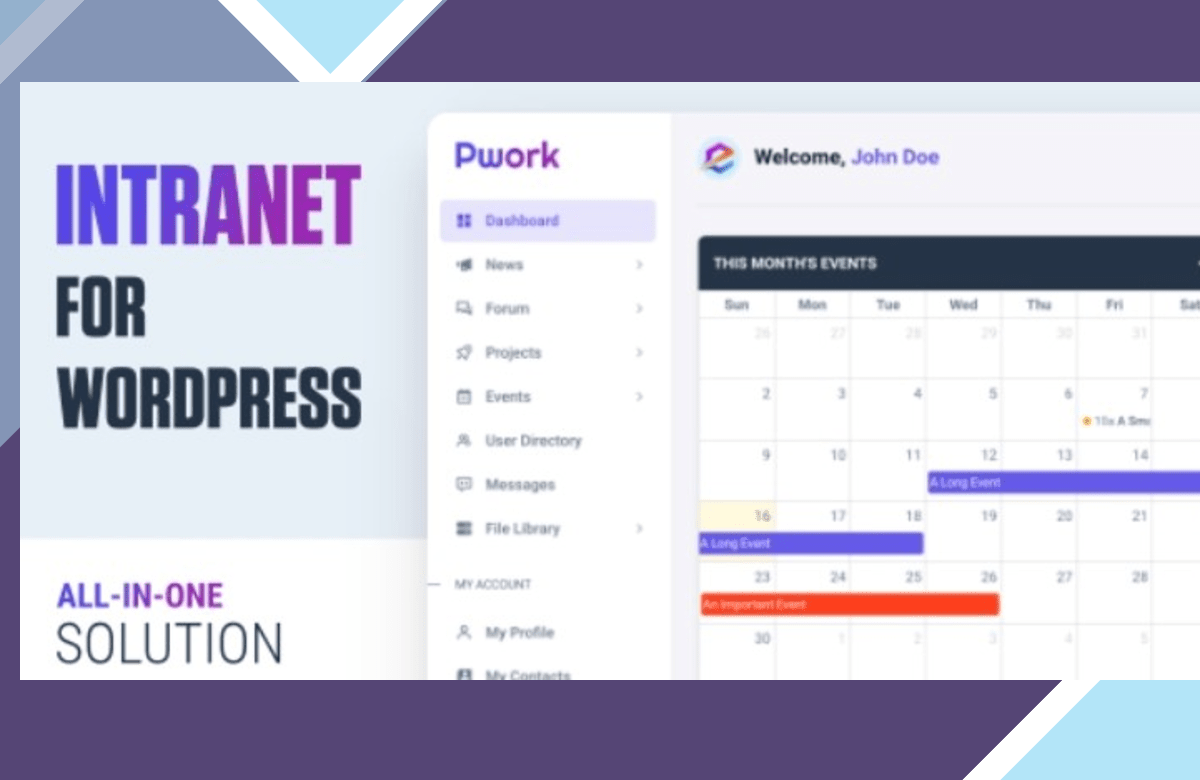 Pwork – Intranet For WordPress screenshot