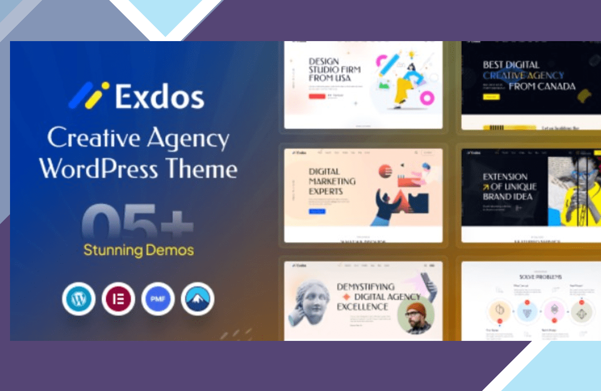 Exdos – Digital Agency WordPress Theme screenshot