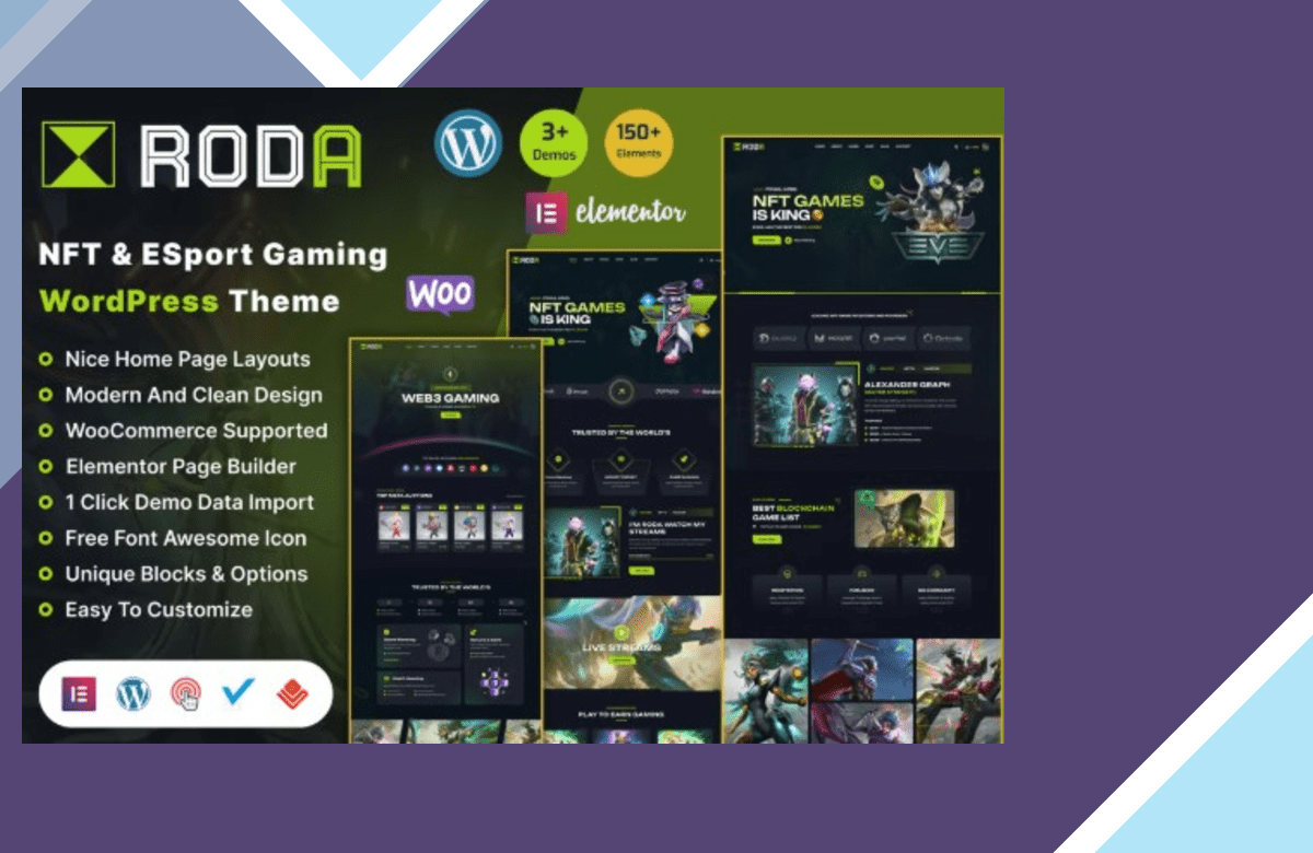 Roda – Gaming Store and eCommerce WordPress Theme screenshot
