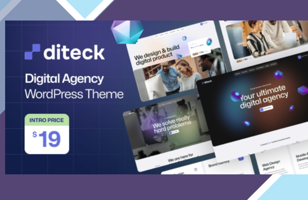 Diteck – Digital Agency WordPress Theme screenshot