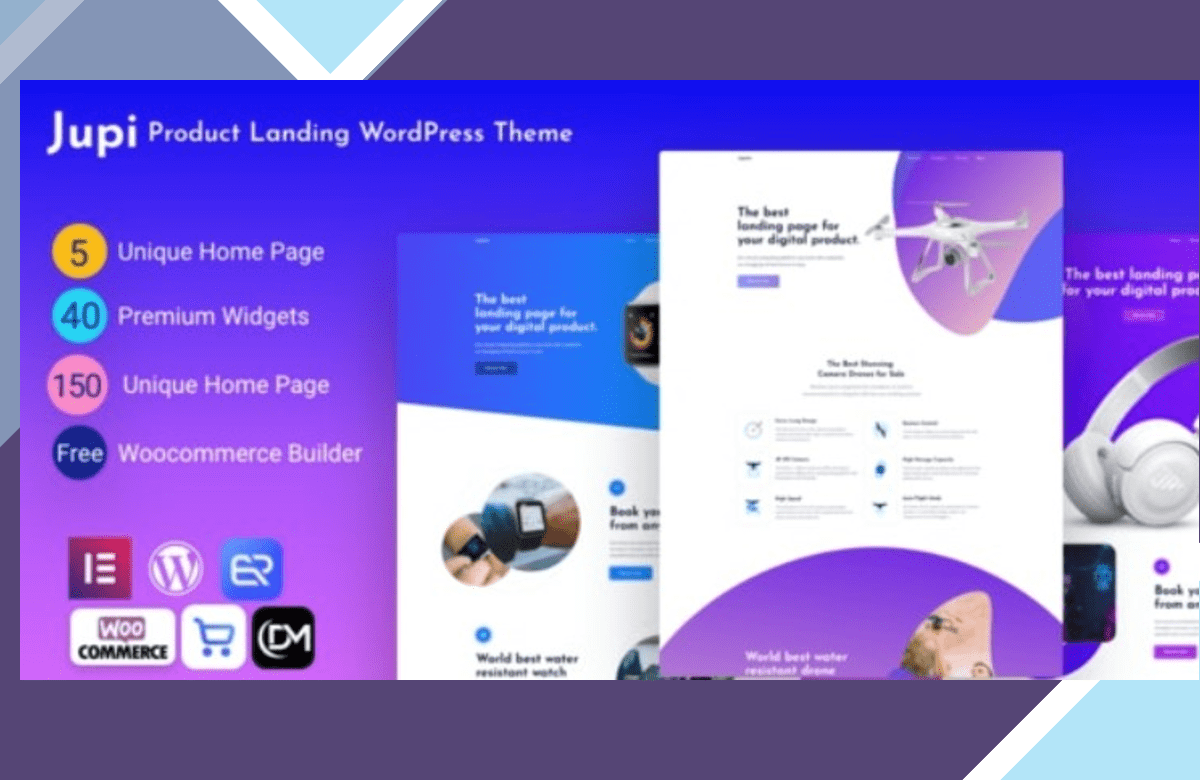 Jupi – Product Landing WordPress Theme screenshot