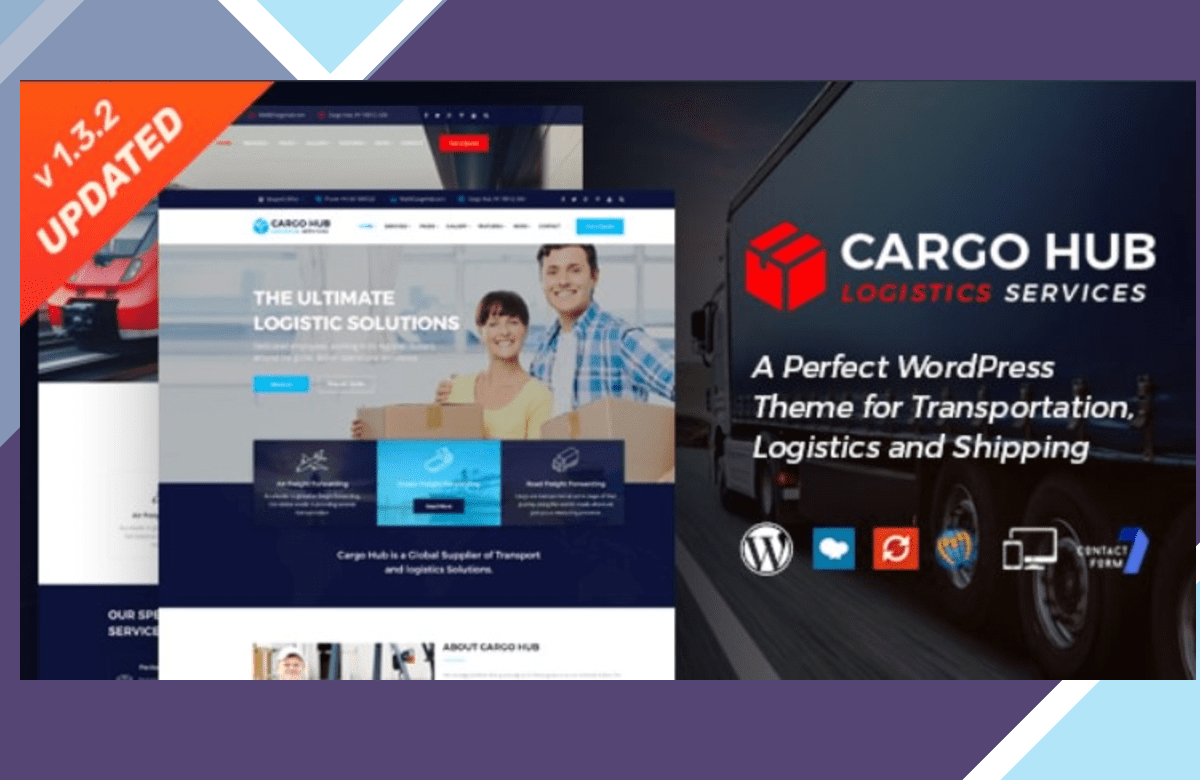 Cargo HUB – Transportation and Logistics WordPress Theme screenshot