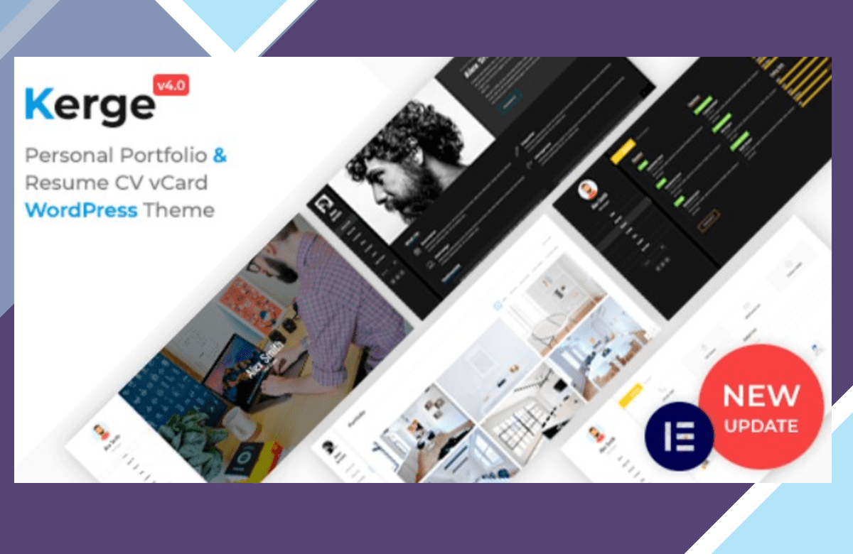 Kerge – Resume WordPress Theme screenshot