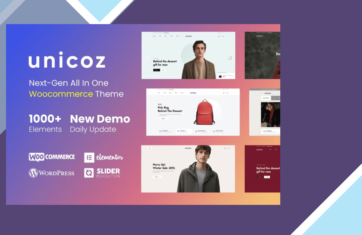 Unicoz – Elementor WooCommerce Theme screenshot