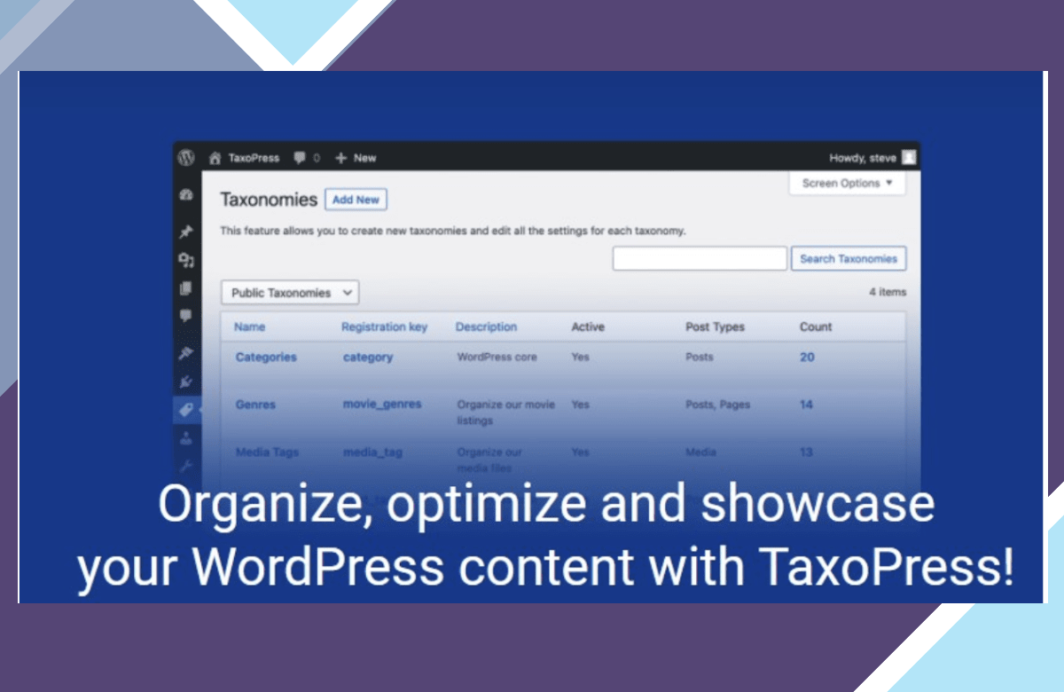 TaxoPress Pro screenshot
