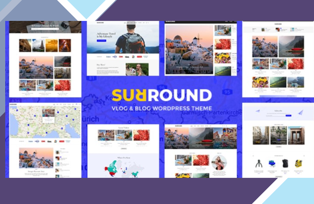 Surround – Vlog and Blog WordPress Theme screenshot