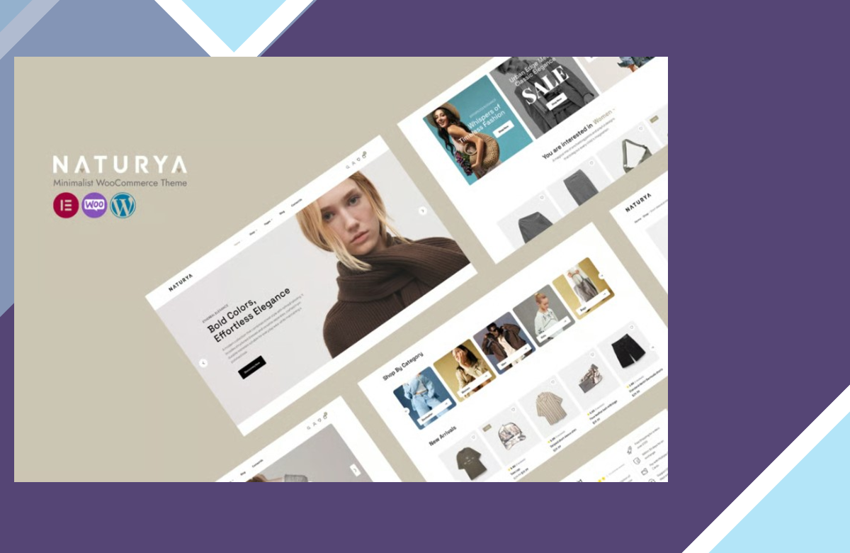 Naturya – Minimalist WooCommerce WordPress Theme screenshot