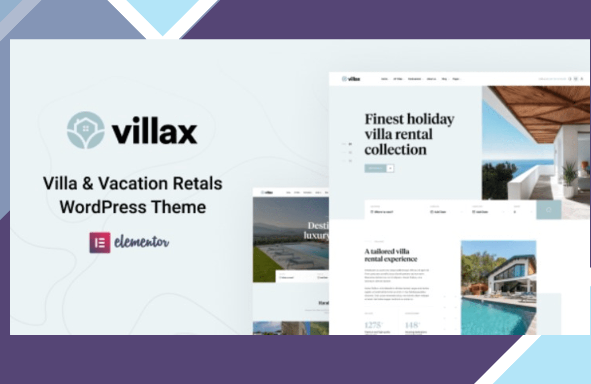 Villax – Villa and Vacation Rentals WordPress Theme screenshot