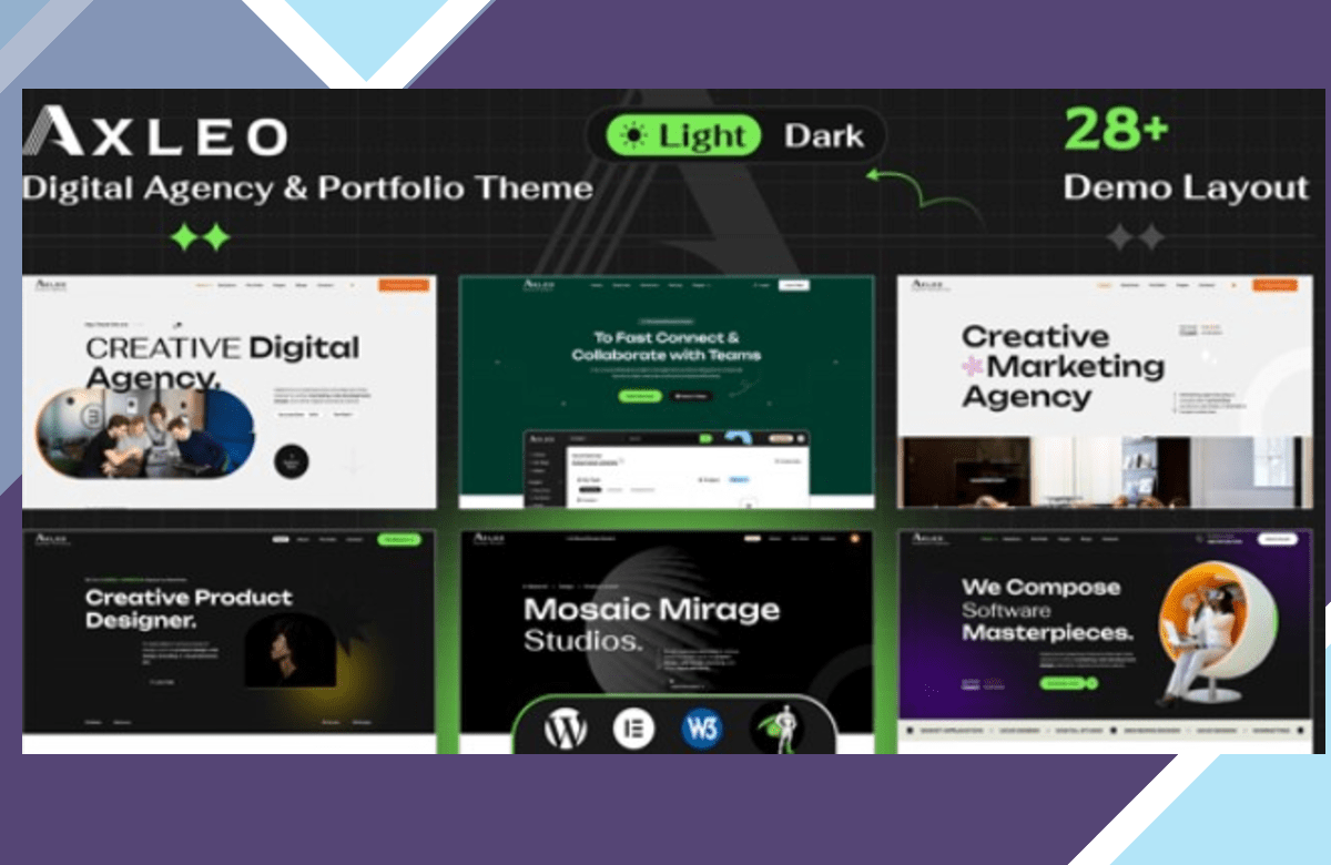 Axleo – Digital Agency WordPress Theme screenshot