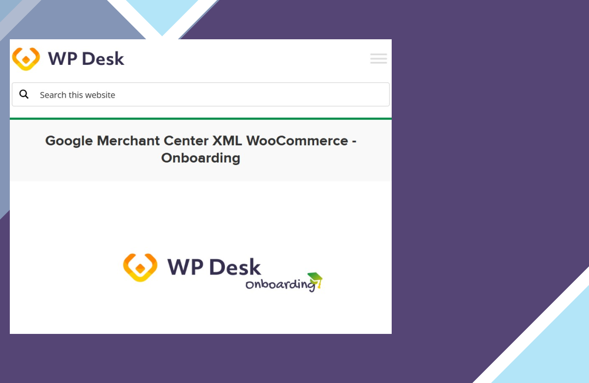 WooCommerce Google Merchant XML screenshot
