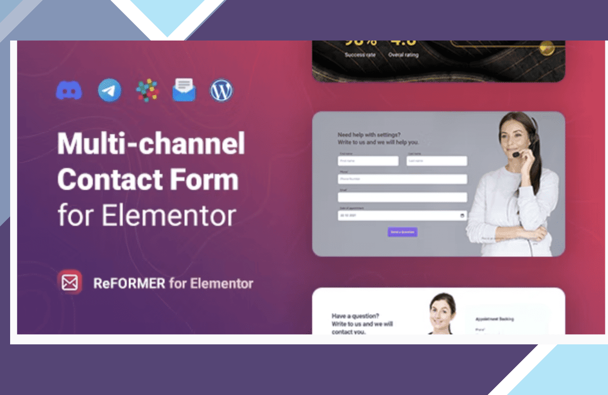 ReFormer – Multichannel Contact Form for Elementor screenshot