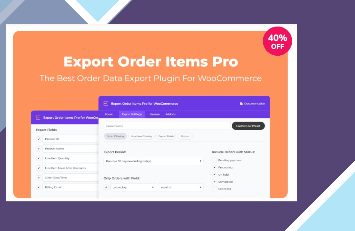 Export Order Items Pro screenshot